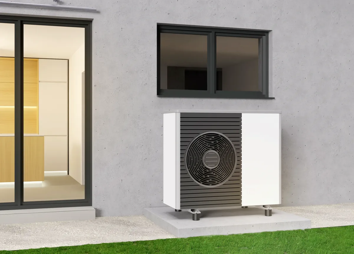 Instalación de aerotermia en una vivienda de Barakaldo, en el Gran Bilbao